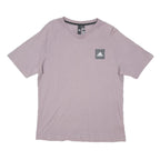 ADIDAS Womens Lilac Purple Casual T-Shirt L Short Sleeve Crew Neck Cotton Blend