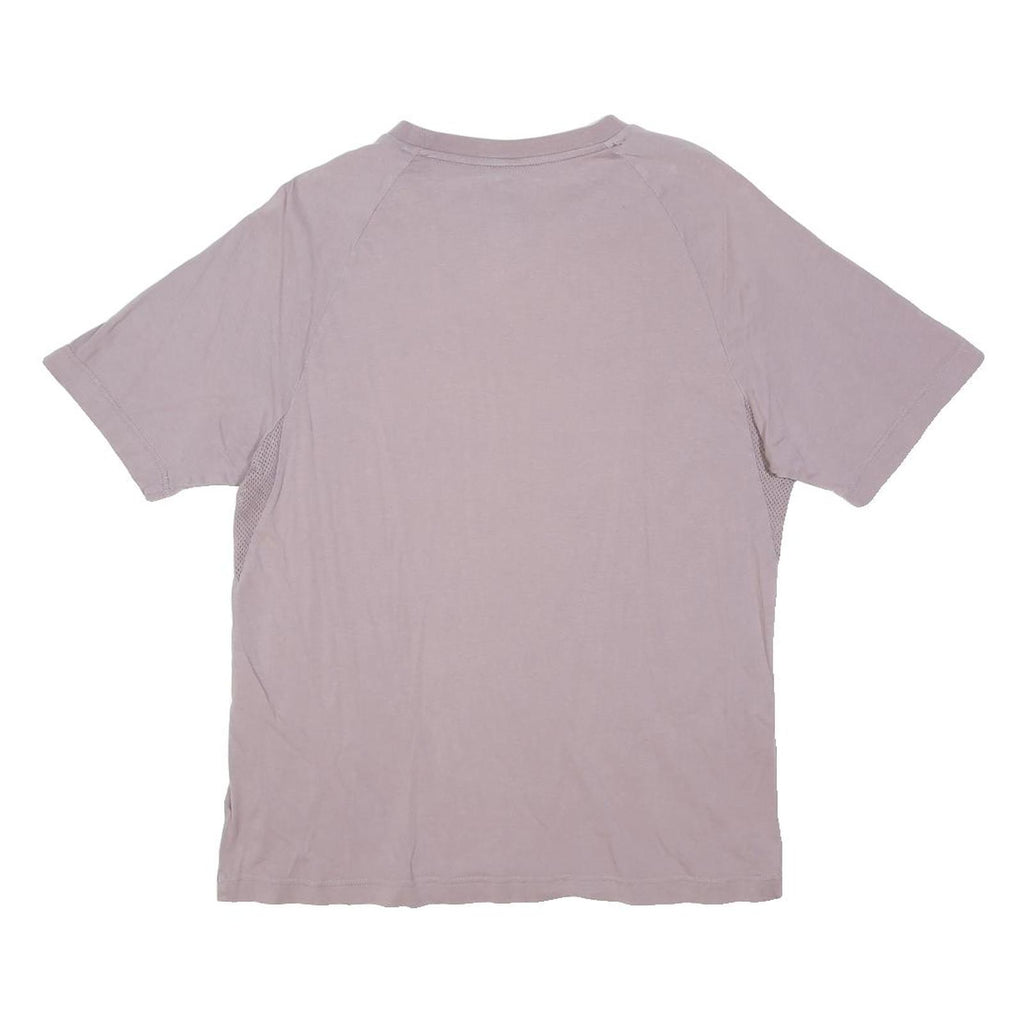 ADIDAS Womens Lilac Purple Casual T-Shirt L Short Sleeve Crew Neck Cotton Blend