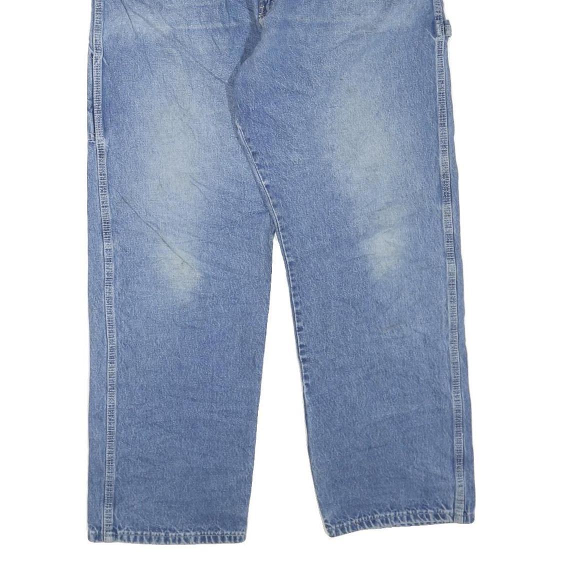 DICKIES Mens Jeans Blue Regular Straight Denim Medium W38 L30 Workwear