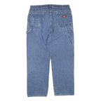 DICKIES Mens Jeans Blue Regular Straight Denim Medium W38 L30 Workwear
