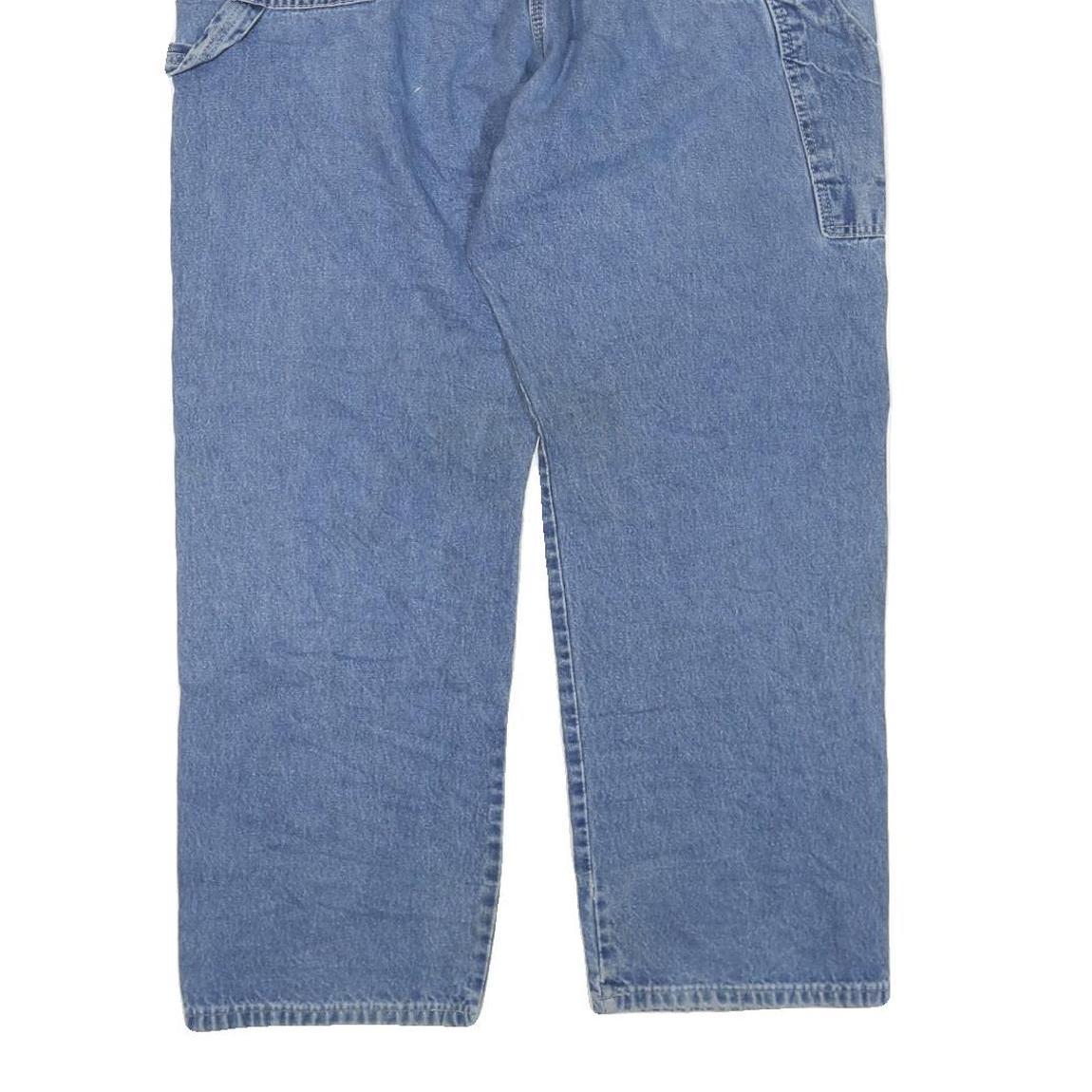 DICKIES Mens Jeans Blue Regular Straight Denim Medium W38 L30 Workwear