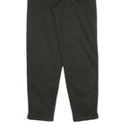 COUNTRY LIFE Womens Black Cotton Blend Regular Tapered Trousers W26 L28