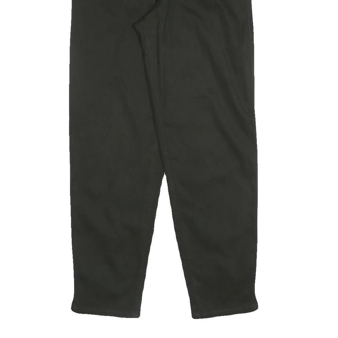 COUNTRY LIFE Womens Black Cotton Blend Regular Tapered Trousers W26 L28