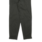 COUNTRY LIFE Womens Black Cotton Blend Regular Tapered Trousers W26 L28