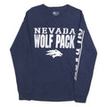 RUSSELL ATHLETIC Mens Navy Wolf Pack Graphic Long Sleeve Crew Neck T-Shirt S