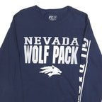 RUSSELL ATHLETIC Mens Navy Wolf Pack Graphic Long Sleeve Crew Neck T-Shirt S