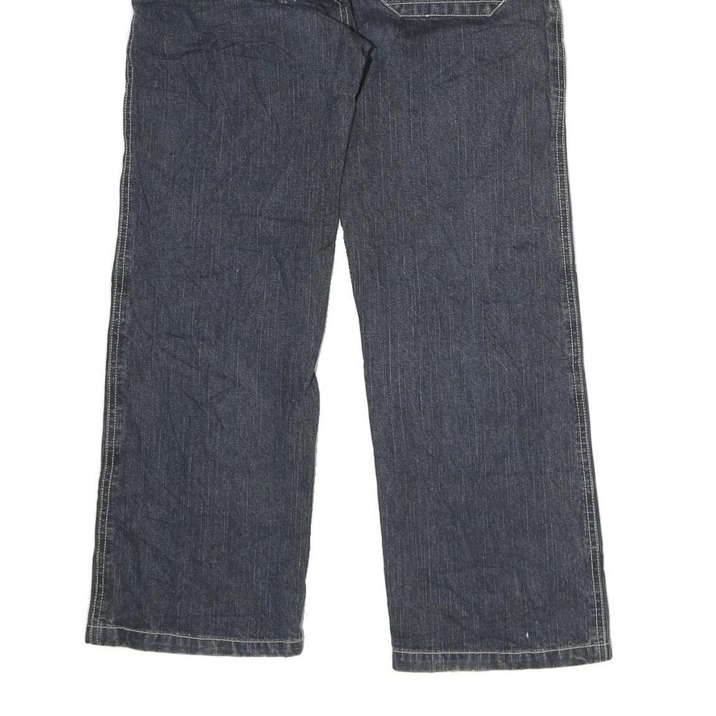 BEI BEI Womens Relaxed Blue Denim Jeans W10 L26 Embroidered Casual Pocket