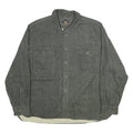 FREEDOM FOUNDRY Mens Grey Shirt XL Cotton Blend Button Pocket Casual Workwear