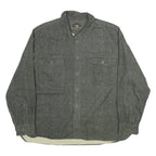 FREEDOM FOUNDRY Mens Grey Shirt XL Cotton Blend Button Pocket Casual Workwear