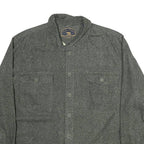 FREEDOM FOUNDRY Mens Grey Shirt XL Cotton Blend Button Pocket Casual Workwear