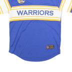 NBA Mens Blue & Yellow Warriors Graphic T-Shirt S Short Sleeve V-Neck