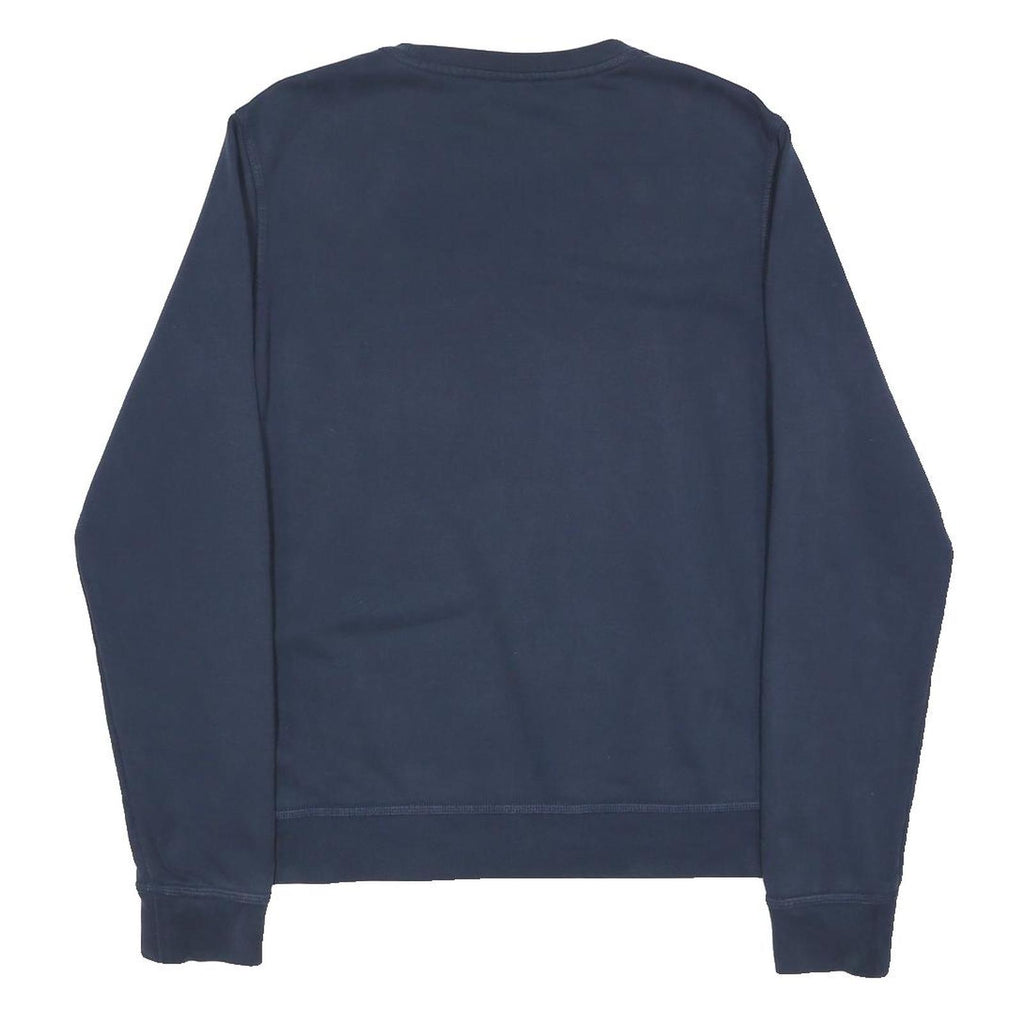 NIKE Mens Blue Crew Neck M Sweatshirt Cotton Blend Casual Sportswear
