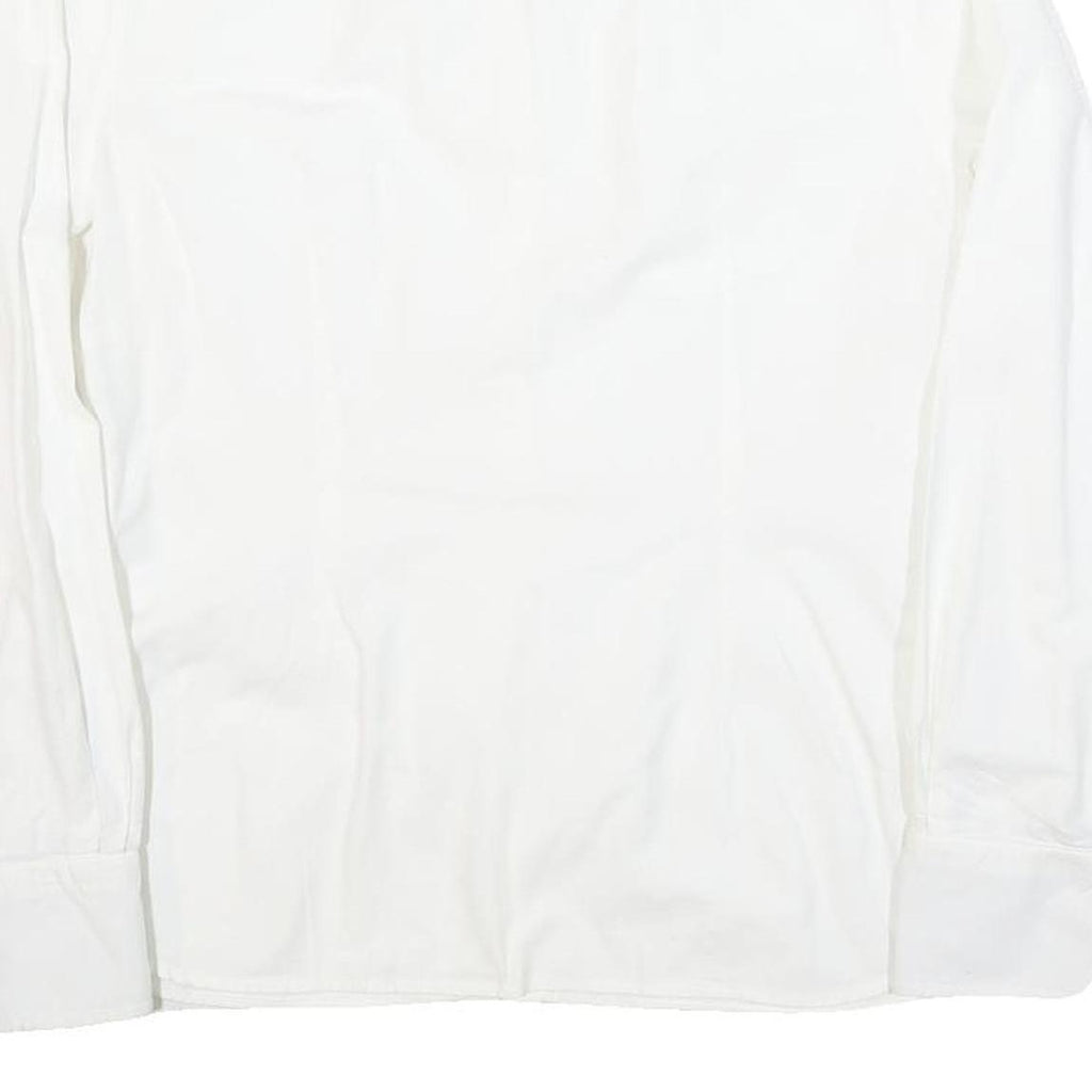 TOMMY HILFIGER Womens White Shirt M Classic Button Long Sleeve Casual Cotton