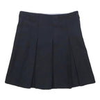 TOMMY HILFIGER Girls Navy Pleated Knee Length Polyester Skirt 8Y School Uniform