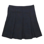 TOMMY HILFIGER Girls Navy Pleated Knee Length Polyester Skirt 8Y School Uniform