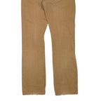 CARHARTT Womens Regular Fit Beige Denim W34 L32 Classic Straight Zip Jeans