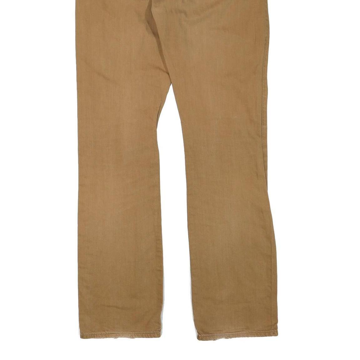 CARHARTT Womens Regular Fit Beige Denim W34 L32 Classic Straight Zip Jeans