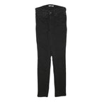 LEVI'S Womens Black Slim Skinny Denim Medium W24 L28 Cotton Blend Zip Jeans
