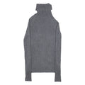 INTERNATIONAL CONCEPTS Stretch Womens Jumper Grey Roll Neck Tight Knit M