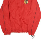 NHL Mens Red Jacket XL Polyester Plain Zip Up Lightweight Sportswear