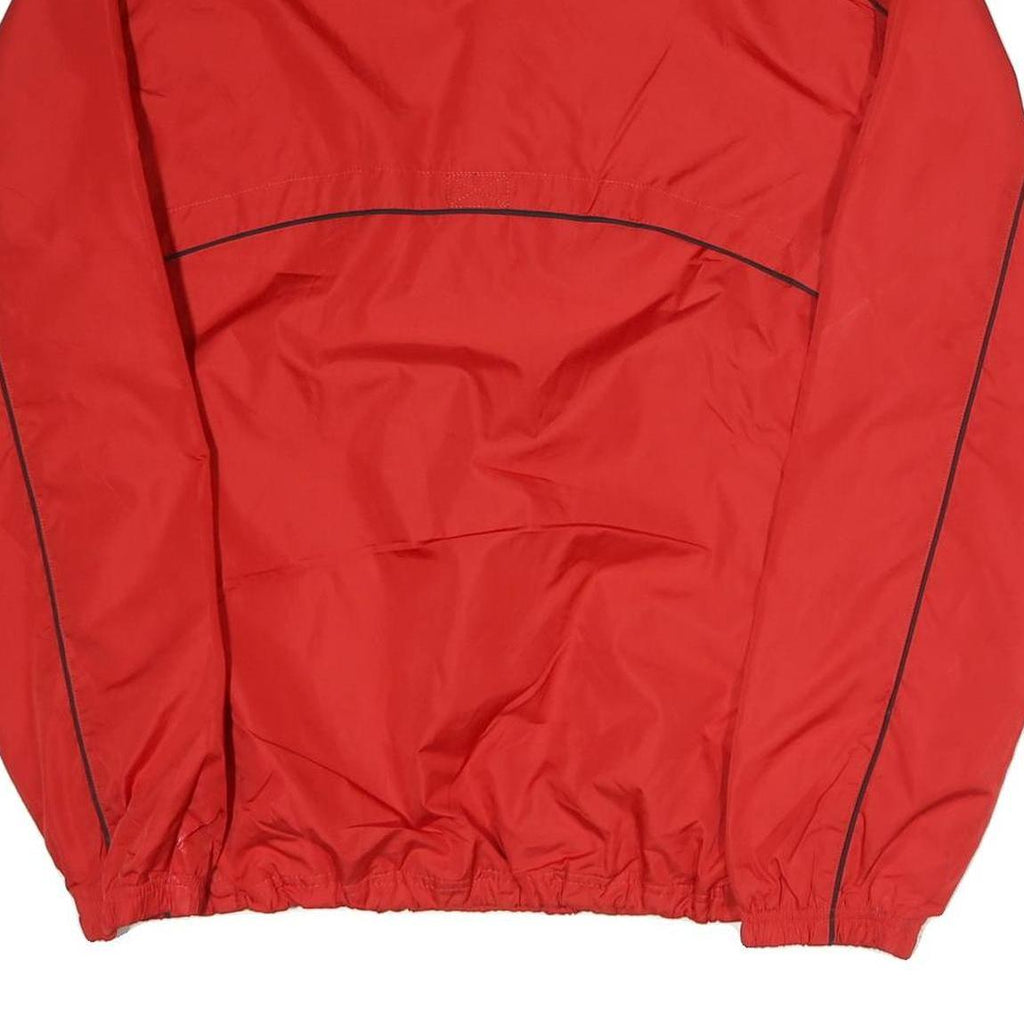 NHL Mens Red Jacket XL Polyester Plain Zip Up Lightweight Sportswear