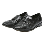 CITY Mens Classic Leather Black Formal Shoes UK 7.5 Smart Office Loafers