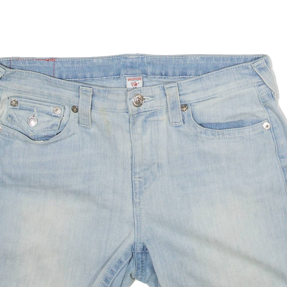 TRUE RELIGION Womens Denim Shorts Blue M W32