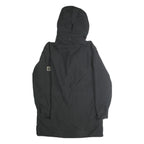 JACK WOLFSKIN Womens Black Jacket UK 16 Polyester Blend Plain Hooded Zip