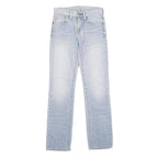 LEVI'S 511 Slim Mens Jeans Blue Denim Light W27 L32 Slim Fit Zip