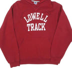RUSSELL ATHLETIC Mens Red Lowell Track Pullover Hoodie S Cotton Casual