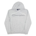 CHAMPION Womens Grey Pullover Hoodie S Cotton Blend Casual Sweatshirt
