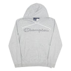 CHAMPION Womens Grey Pullover Hoodie S Cotton Blend Casual Sweatshirt