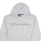 CHAMPION Womens Grey Pullover Hoodie S Cotton Blend Casual Sweatshirt
