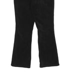 LAUREN RALPH LAUREN Womens Cotton Blend Black Regular Flared Trousers W27 L27