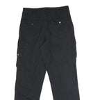 BDG Womens Cotton Blend Black Regular Fit Cargo Trousers W35 L34 Casual Utility