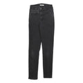 LEVI'S 721 Womens Jeans Black Slim Skinny Denim Medium W25 L30 Classic Style