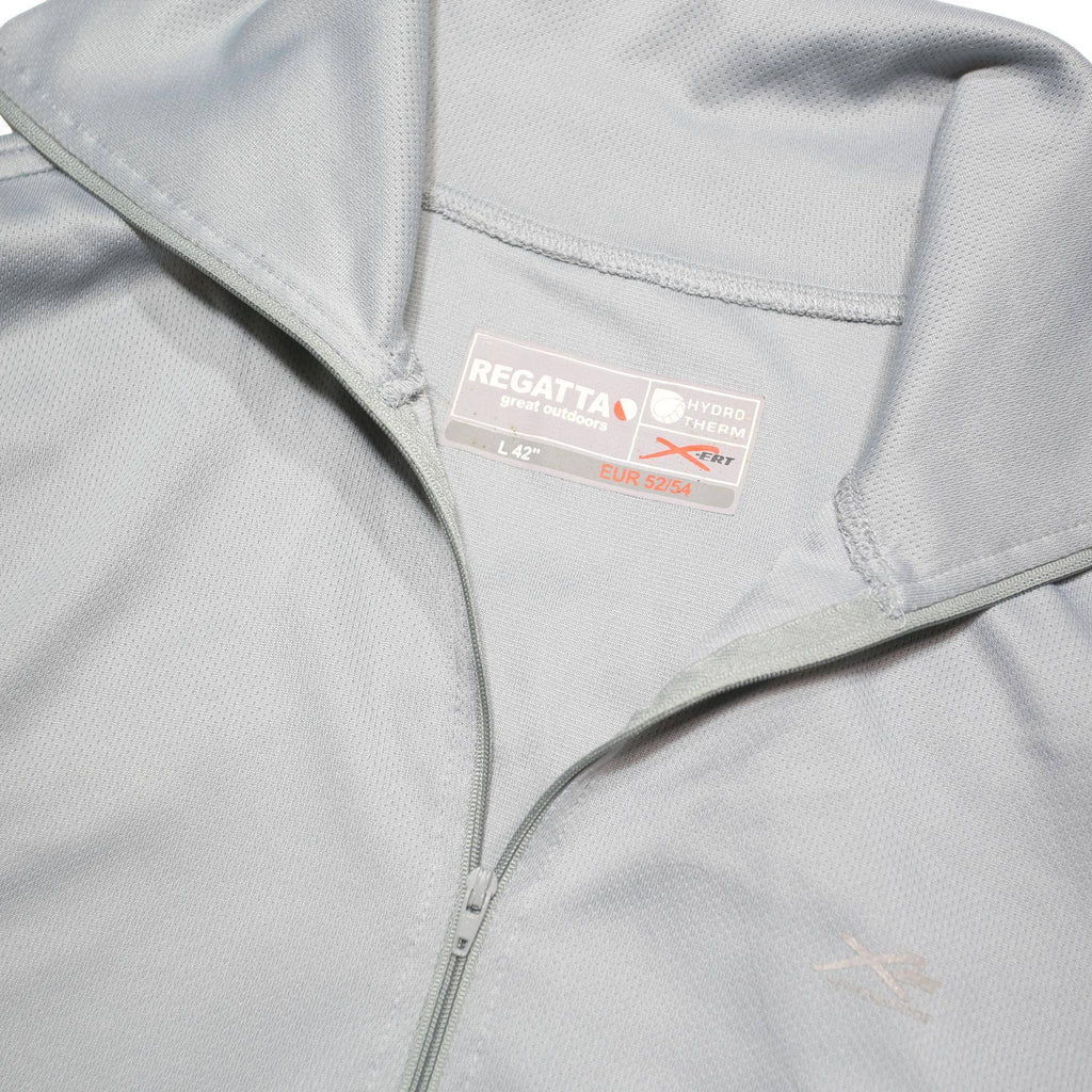 REGATTA Mens Grey 1/4 Zip L Sweatshirt Polyester Blend Outdoor Activewear