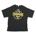 Mens Black Steelers Champions Graphic T-Shirt XL Short Sleeve Crew Neck Super