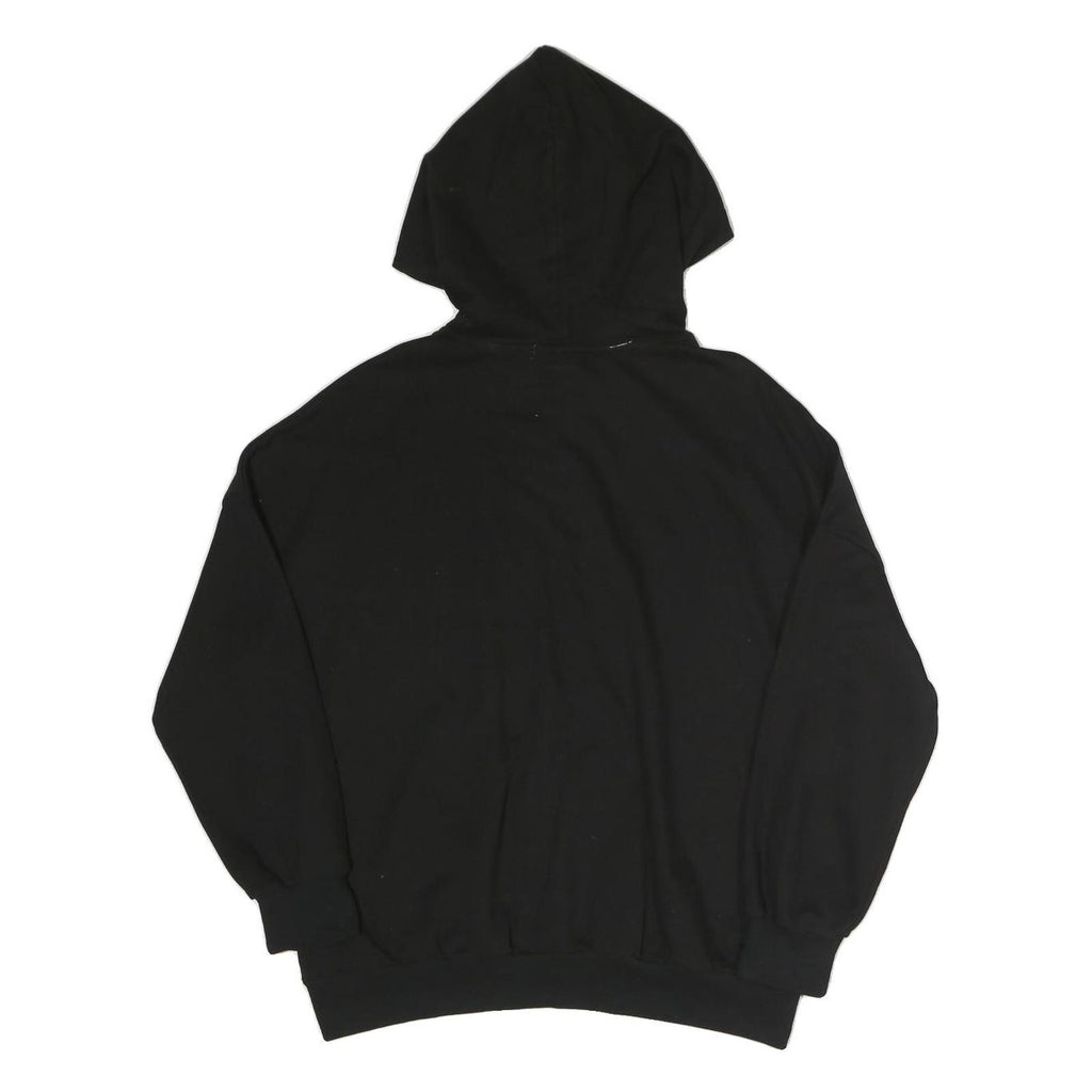 MC LORENE Womens Black Hoodie S Star Sequins Pullover Sweatshirt