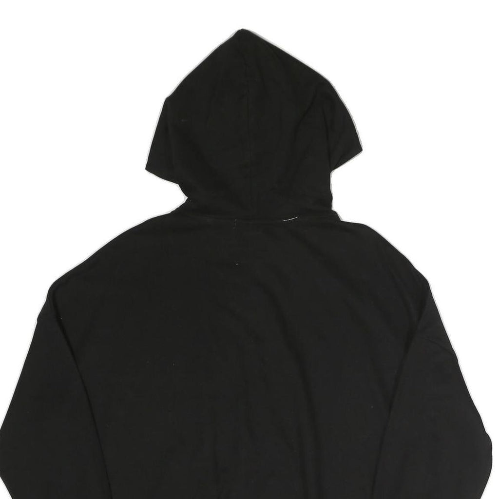 MC LORENE Womens Black Hoodie S Star Sequins Pullover Sweatshirt