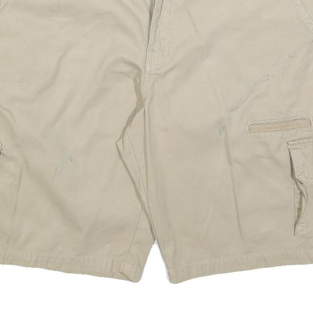 DICKIES Womens Beige Cargo Cotton Blend Shorts XL W38 Practical Pockets