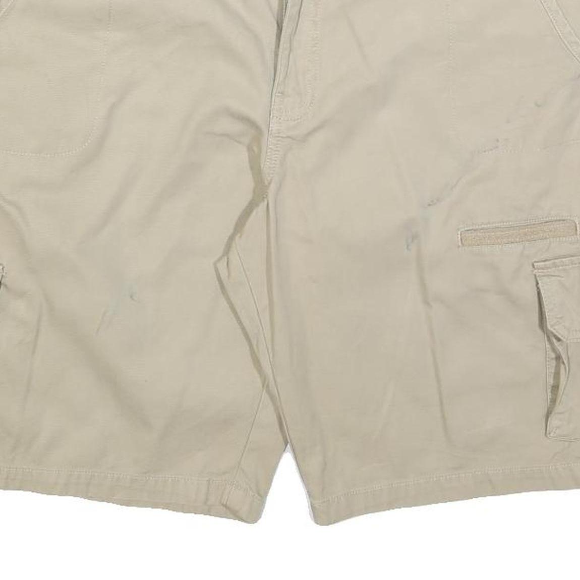 DICKIES Womens Beige Cargo Cotton Blend Shorts XL W38 Practical Pockets