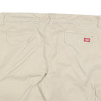 DICKIES Womens Beige Cargo Cotton Blend Shorts XL W38 Practical Pockets