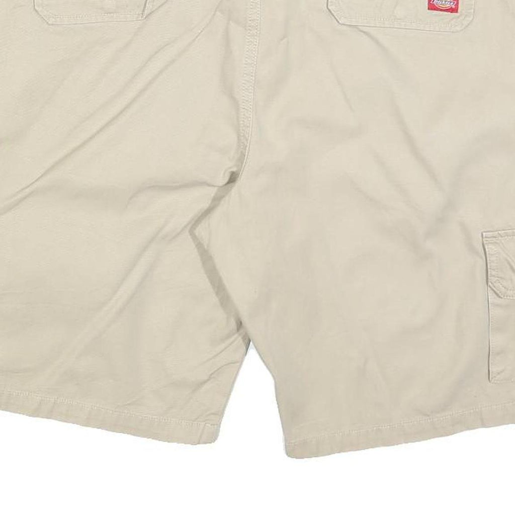 DICKIES Womens Beige Cargo Cotton Blend Shorts XL W38 Practical Pockets