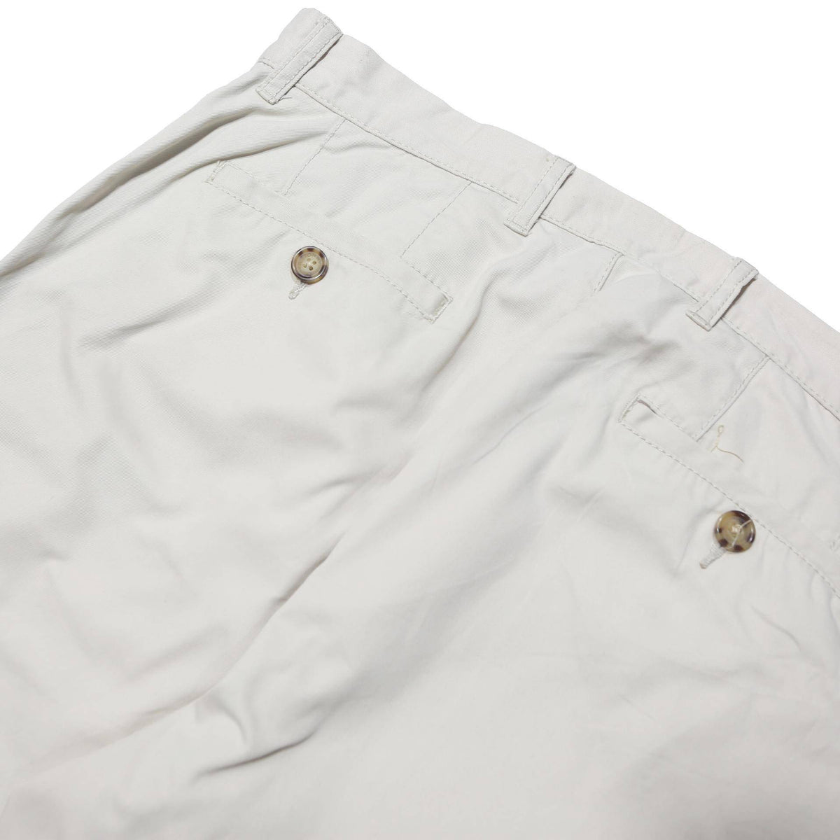 TOMMY HILFIGER Mens Cotton Blend White Regular Straight Trousers W34 L32 Classic