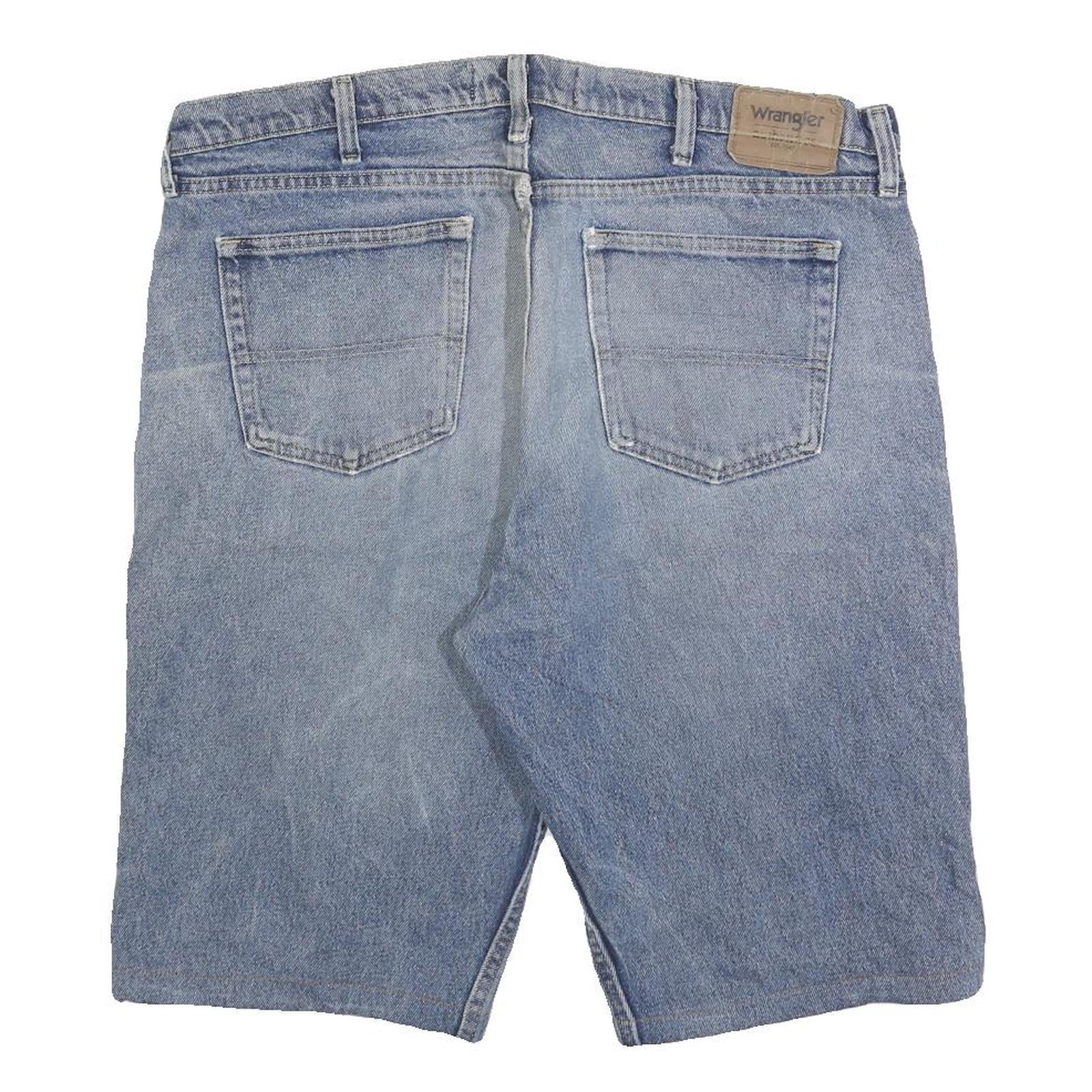 WRANGLER Mens Denim Blue Casual Shorts XL W38 Cotton Blend Classic Fit