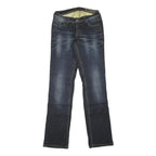 IXS Womens Blue Denim Regular Fit Straight Leg Cotton Blend Medium Wash W28 L34