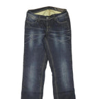IXS Womens Blue Denim Regular Fit Straight Leg Cotton Blend Medium Wash W28 L34