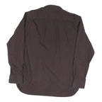 TOMMY HILFIGER Mens Black Button Down Shirt L Classic Fit Cotton Blend