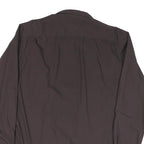 TOMMY HILFIGER Mens Black Button Down Shirt L Classic Fit Cotton Blend